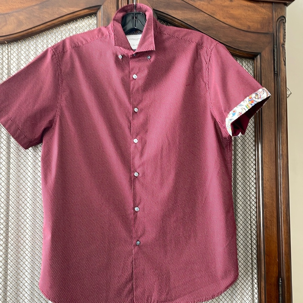 Men’s handsome cotton button die shirt
